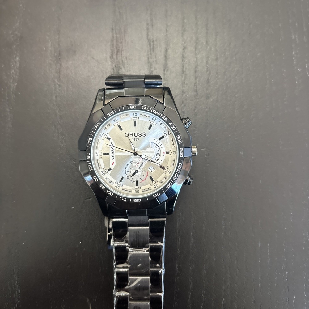 Oruss Black Brand New Men Watch